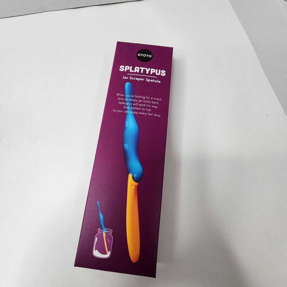 OTOTO Splatypus Jar Spatula for Scooping and Scraping - Splatypus, Blue